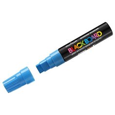 Маркер меловой MunHwa Black Board Jumbo (15мм, голубой, водная основа) 1шт. (JBM15-02)