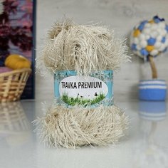 Пряжа JINA Травка премиум (JINA), кремовый - 05, , , 100 г, м.