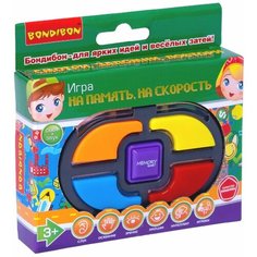 Настольная семейная игра Bondibon "на память, на скорость", BOX 10х5,5х2 см. ВВ5890