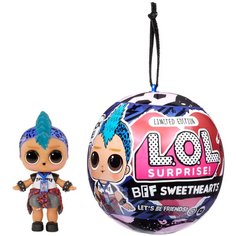 Кукла-сюрприз LOL Surprise BFF Sweethearts Punk Boi, 7.6 см, 574453 черный