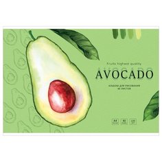Альбом для рисования Greenwich Line Avocado 29 х 20.5 см (A4), 120 г/м², 40 л. (2шт.) зелeный
