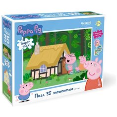 Пазл super maxi Peppa Pig "В волшебной стране", 35 элементов (+ наклейки) Origami