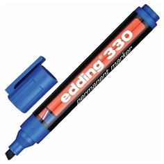 Маркер перманентный Edding E-330/3 синий (толщина линии 1-5 мм)