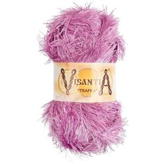 Пряжа Visantia "TRAFKA" 100% полиэстер №0012 т. розовый - 5 мотков по 100 гр