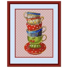 Схема для вышивания бисером "Чашки" Конёк