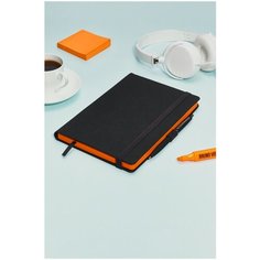 Ежедневник Bruno Visconti Monaco недатированный, искусственная кожа, А5, 136 листов, черный, цвет бумаги тонированный