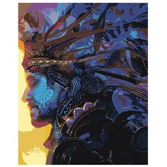 Картина по номерам, "Живопись по номерам", 100 x 125, ARTH-AH199, мужчина, король, волшебство, корона, линии