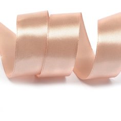 Лента атласная 25мм цв.4813 персик IDEAL уп.27,4 м