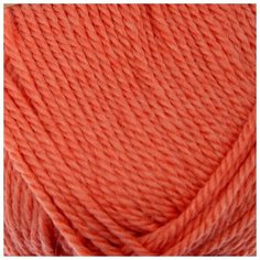 Пряжа "Мериносовая" 50%меринос.шерсть, 50% акрил 200м/100гр (396-Настурция) Пехорка