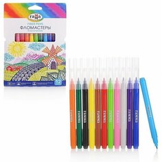 Фломастеры 12 цветов Классические, Gamma