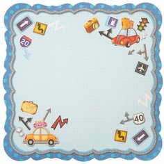 Бумага для скрапбукинга Mr.Painter 190 г/кв. м, 30*30 см, 10 шт, Машинки (PSL)