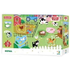 VladiToys Пазл-сортер Ферма 300161 с 3 лет