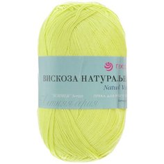 Пряжа для вязания Пехорка "Вискоза натуральная", цвет: флавиновый (463), 400 м, 100 г, 5 шт