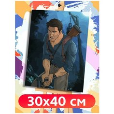 Картина по номерам игра Uncharted Нейтан Дрейк - 6584 В 30x40