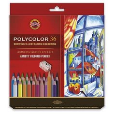 Карандаши цветные художественные POLYCOLOR 3835, 36цв, 3835036007KZ(Д) Koh I Noor