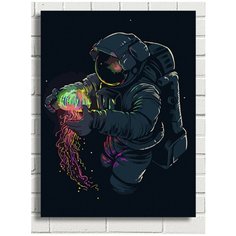 Картина по номерам космос красочный космонавт - 6828 В 30x40