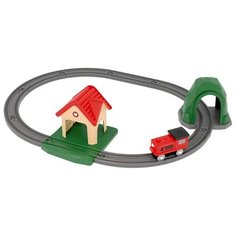 Пластиковый конструктор Железная дорога Mitu Track building block sound and light train MTWJ03MT