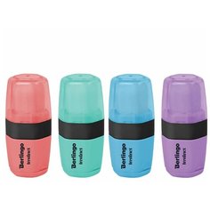 Точилка Berlingo пластиковая с ластиком "Instinct", 1 отверстие, контейнер (BLc_00580)