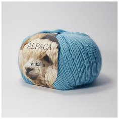 Пряжа Seam Alpaca dItalia (Альпака де Италия) 16 иранская бирюза 50% альпака, 50% нейлон 50г 300м 5шт