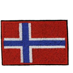Нашивка, патч, шеврон "Флаг Норвегии" 60x40mm PTC048 22 ПИНГВИНА