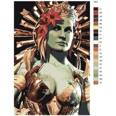 Картина по номерам T827 "Цетрион- Мортал Комбат(Mortal Combat) 40х60 Brushes Paints