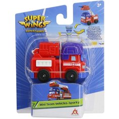 SUPER WINGS Миссия команды: Спасатели Супер Крылья "Пожарная машинка Спарки" с длиной 6,5 см Auldey