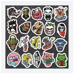 Наклейки-стикеры "Skateboard pack / Скейтборд стикерпак" 20 шт.