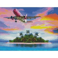 Алмазная мозаика Райский уголок 30x40 см. Paintboy