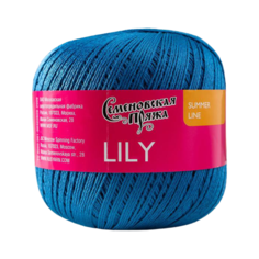 Пряжа Семеновская пряжа Lily, 100 % хлопок, 100 г, 392 м, 1 шт., 967 джинсовый