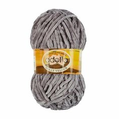 Пряжа ADELIA "DOLLY VELOUR" 5 шт. в упак. цвет №10 серый (DOLLY VELOUR-№10 серый)