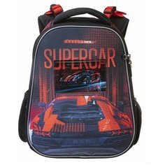 Рюкзак Hatber ERGONOMIC Classic Supercar 37Х29Х17 см EVA материал светоотраж. 2 отделения 2 кармана с расширением
