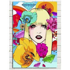 Картина по номерам музыка Lady Gaga (Леди Гага) - 8655 В 60x40