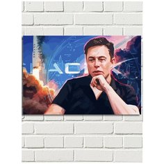 Картина по номерам Илон Маск (Тесла, SpaceX) - 8218 Г 60x40