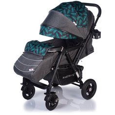 Прогулочная коляска Babyhit Sense Plus, серый/зеленый, цвет шасси: черный