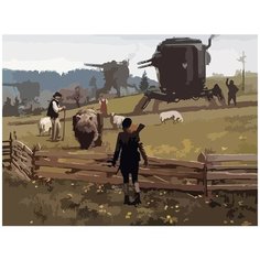 Картина по номерам на холсте настольная игра Серп Iron Harvest - 6987 Г 30x40