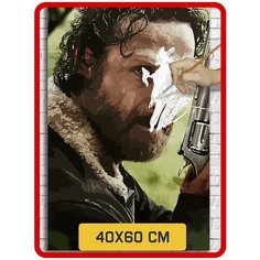Картина по номерам на холсте Сериал Walking Dead Ходячие Мертвецы - 6118 В 60x40