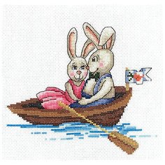 Набор для вышивания "Зайки. Зайка моя", 17x15,5 см, Сделай своими руками