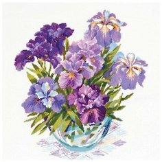 Набор для вышивания "Ирисы", 45x45 см, Риолис (Сотвори Сама)