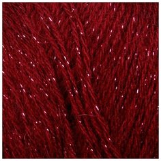 Пряжа "Angora Gold Simli" 75% акрил, 20% шерсть, 5% металлик 500м/100гр (57 бордо) Alize