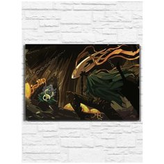 Картина по номерам на холсте Игра Hollow knight (PS 5, PS 4, PS 3, Xbox 360, Xbox ONE, PC, ios) - 9444 Г 60x40