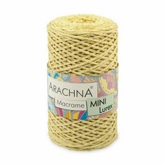 Пряжа ARACHNA Macrame Mini Lurex 4 шт. х 250 г 200 м цв. №124 св. желтый-золото (Macrame Mini Lurex-№124 св. желтый-золото)