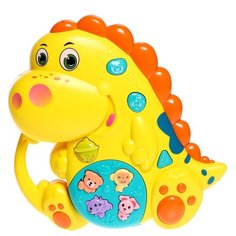 Развивающая игрушка Zabiaka Малыш Дино 7364523/7364524, желтый/оранжевый
