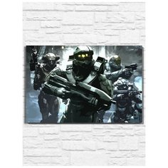 Картина по номерам на холсте игра Halo 5 Guardians (PS, Xbox, PC, Switch) - 11115 Г 60x40