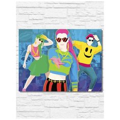 Картина по номерам на холсте игра Just Dance 2017 (PS, Xbox, PC, Switch) - 11204 Г 30x40