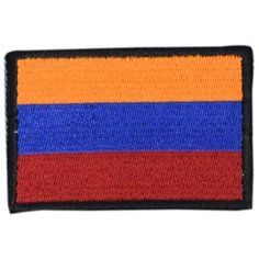 Шеврон, нашивка, патч, на липучке, Флаг Армении 80х55 мм Мега Принт