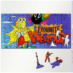 Пазл из дерева с фигурками, 230 деталей, 46х23 см игры Dynamite Headdy - 5641 Puzzle Wood
