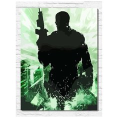 Картина по номерам на холсте игра Call of Duty Modern Warfare (PS, Xbox, PC, Switch) - 9814 В 30x40
