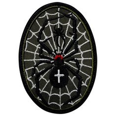 Нашивка (шеврон, патч) на липучке, Стежкофф, "Черная вдова", 10х7 см, 1 штука