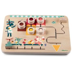 Игра-лабиринт Lilliputiens Магазин мороженого; деревянный