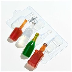 Алкогольный набор - формочка для мыла и шоколада из толстого пластика Any Molds